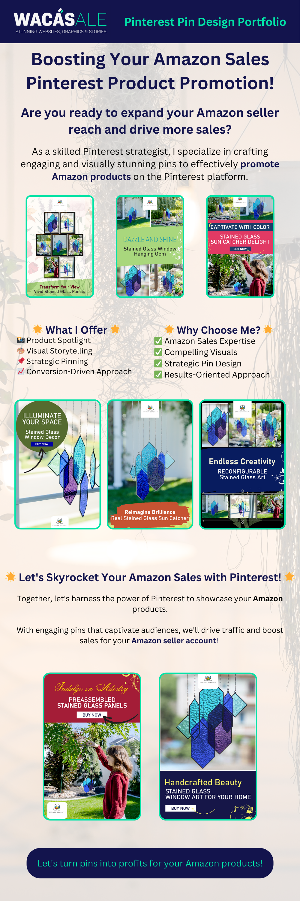 Amazon Product Promotion Pins Service - Portfolio