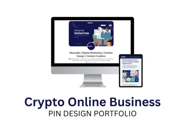 Crypto online business pin design service