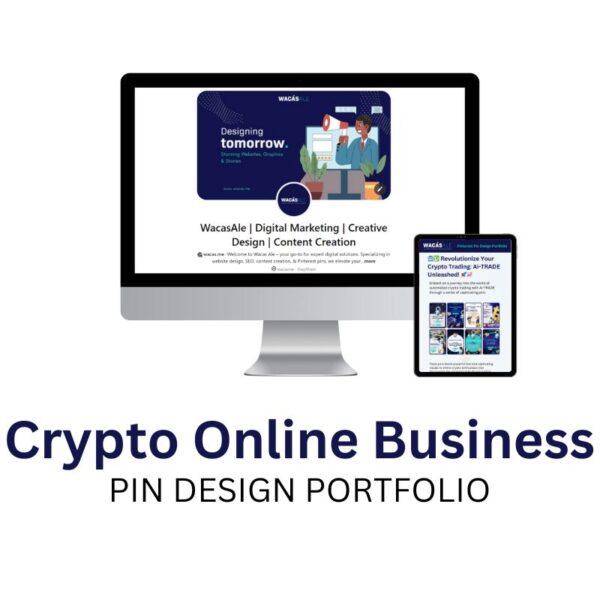 Crypto online business pin design service