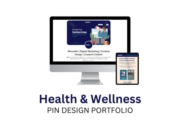 Health & Wellness Pin design service