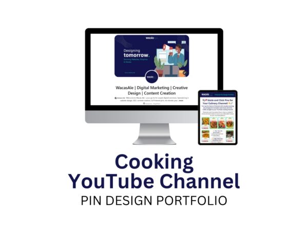 YouTube channel pin design service portfolio