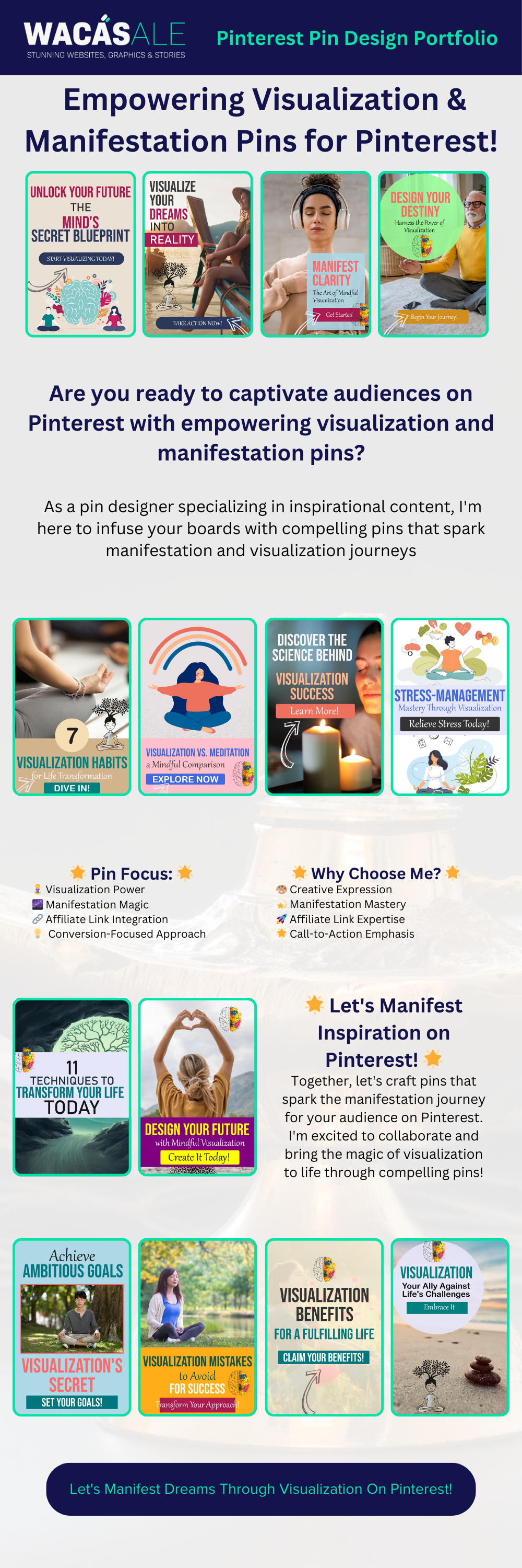 Manifestation Pinterest Pin Design Service