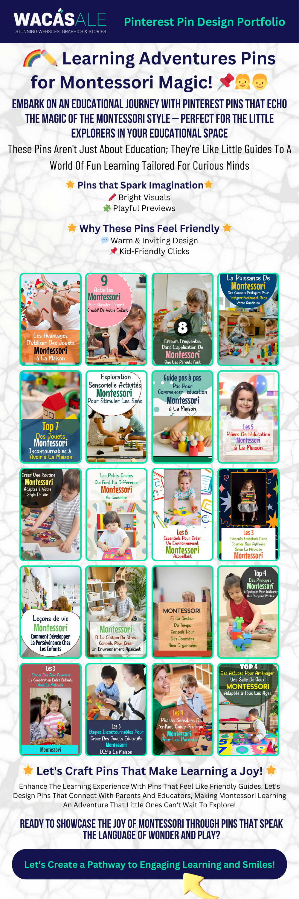 Montessori School Pinterest Pin Design Service