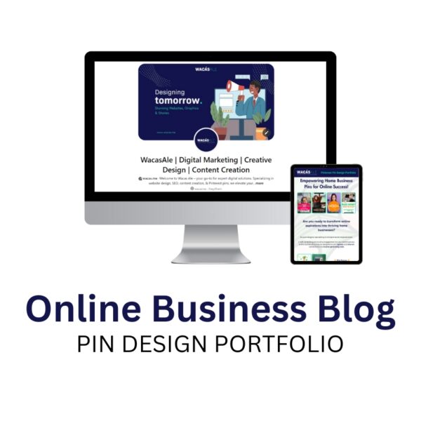 Online Business Starting Pinterest Pins Portfolio