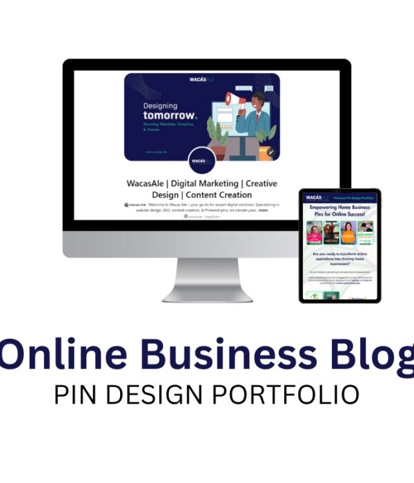 Online Business Starting Pinterest Pins Portfolio