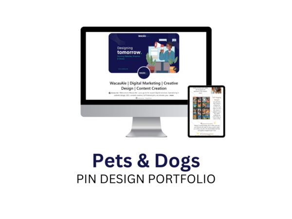 Pets and Dogs Pin design service portfolio