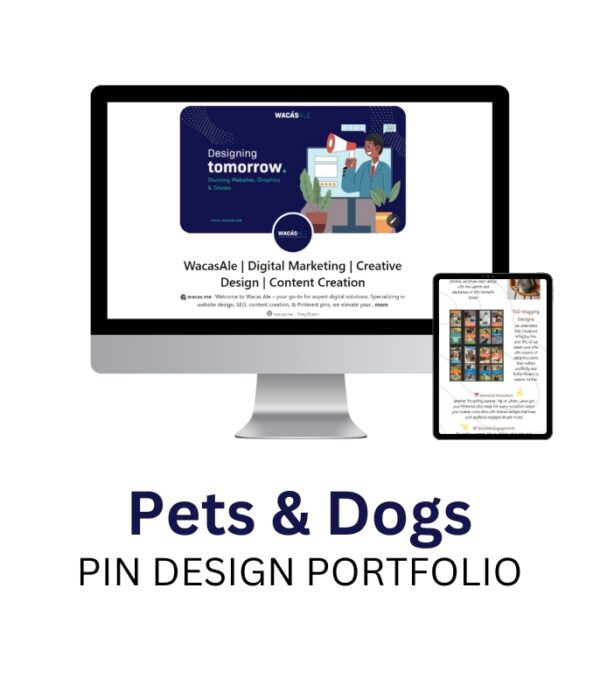 Pets and Dogs Pin design service portfolio