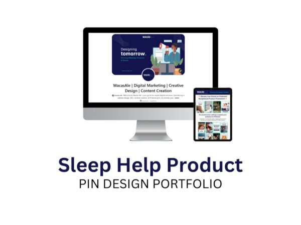 Sleep Help Product Promotion Pin Design Portfolio