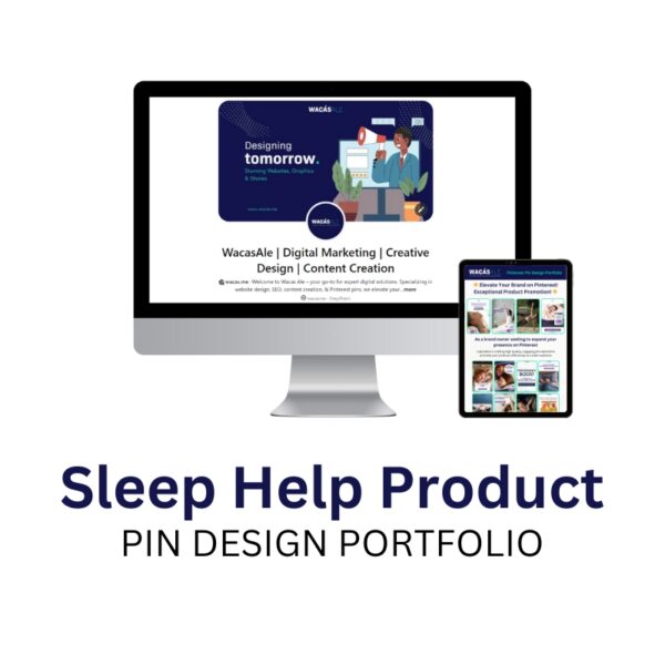 Sleep Help Product Promotion Pin Design Portfolio