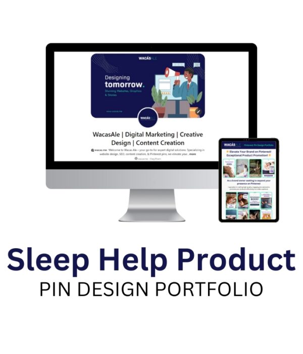 Sleep Help Product Promotion Pin Design Portfolio